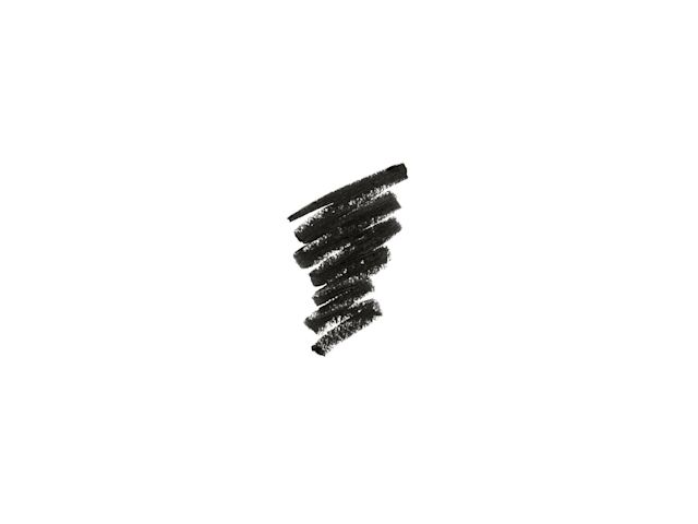 Swatch of a black kohl liner pencil. 