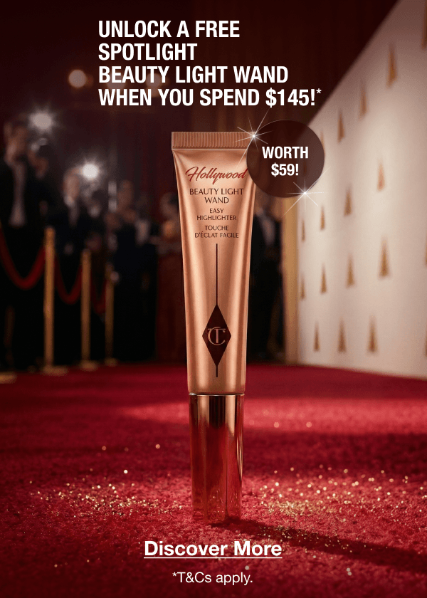 UNLOCK A FREE SPOTLIGHT BEAUTY LIGHT WAND  WHEN YOU SPEND $145!*