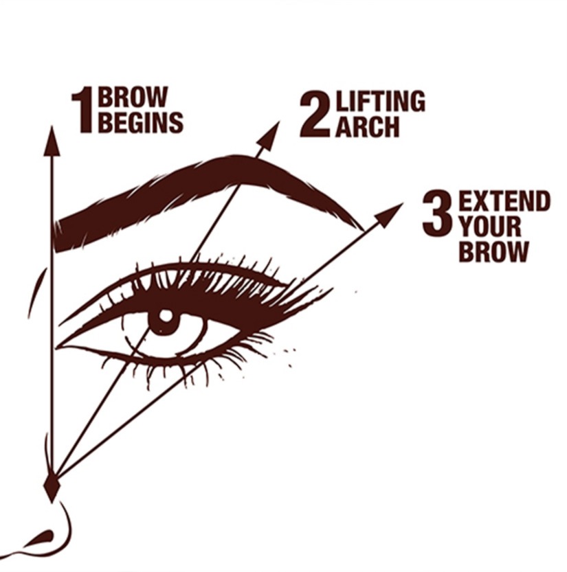 Graphique de la boussole à sourcils