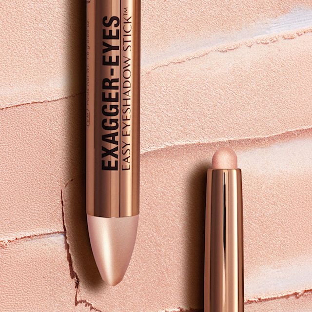 Exagger-Eyes Easy Eyeshadow Stick Satin Diamonds shimmer eyeshadow texture swatch