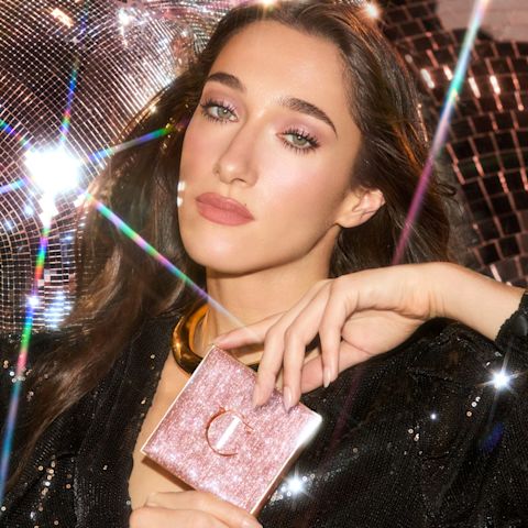 Makeup look for black dress Bella Tilbury