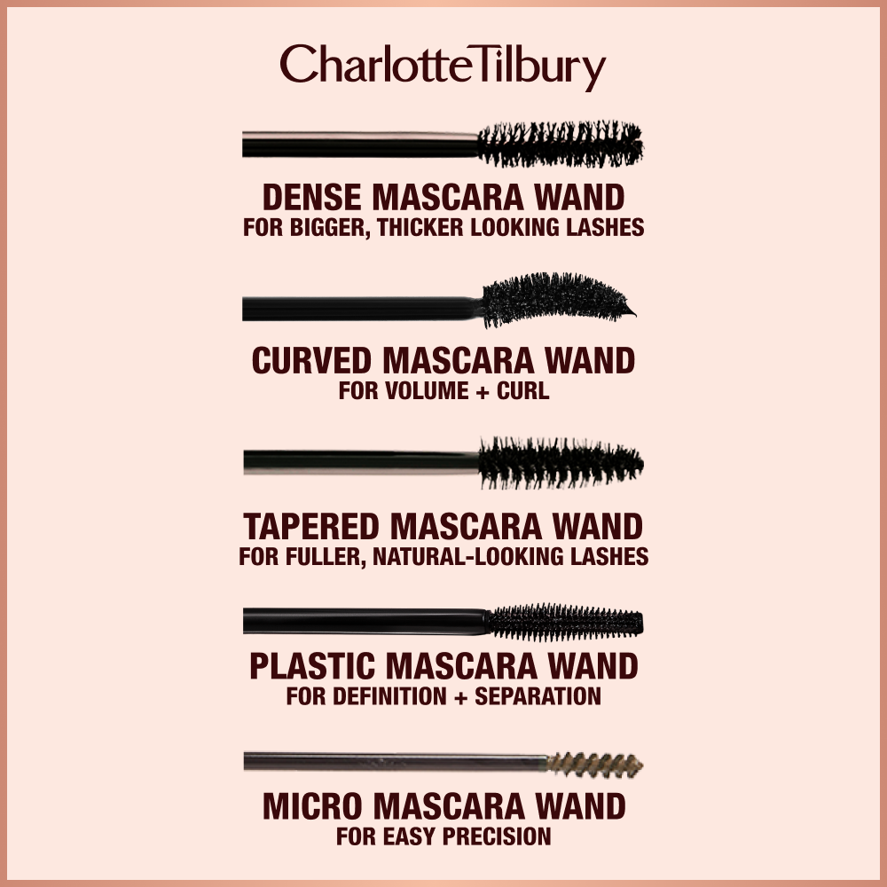 Types of mascara wand