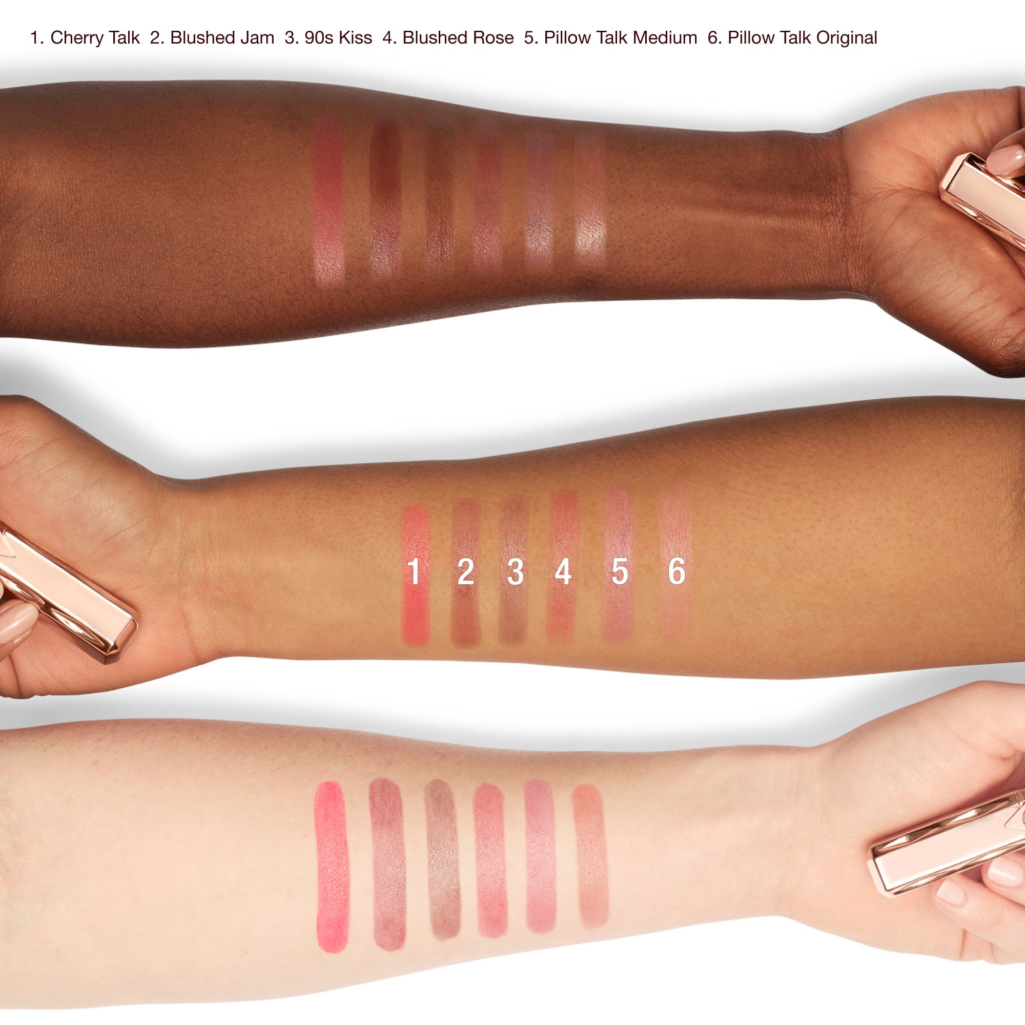 Pillow Talk Blush Balm Lip Tint - Arm Swatch 
