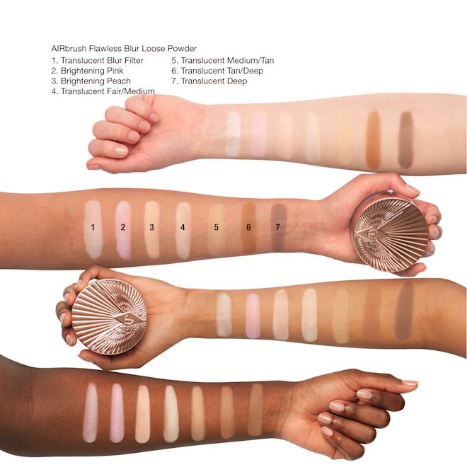 Labelled Arm Swatch Loose Powder Labelled Arm Swatch Loose Powder