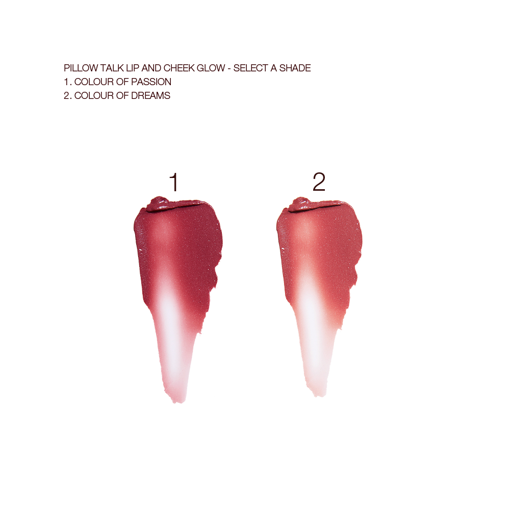 Lip and Cheek Glow swatches