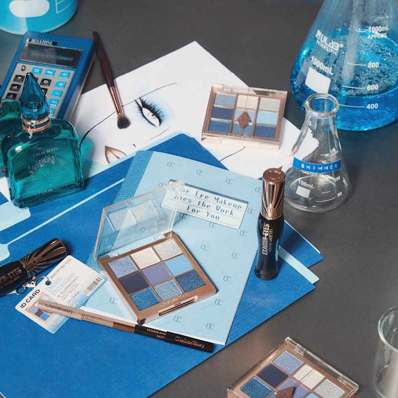 Best Charlotte Tilbury Eyeshadow Palette for blue eyes Denim Dimension