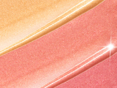 A wallpaper with different liquid highlighters in golden, rose-gold, and warm pink shades.