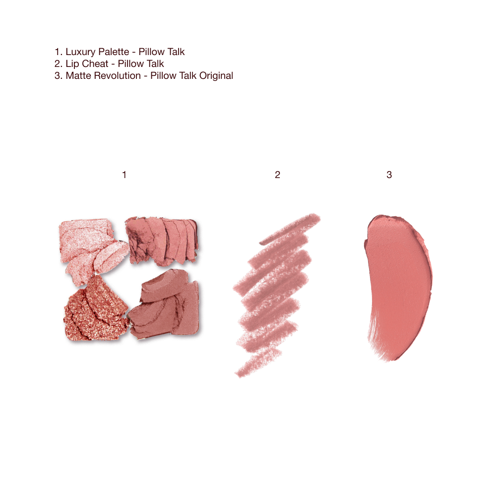 The Gift of Pillow Talk Eyes + Lips - TEXTURE SWATCH