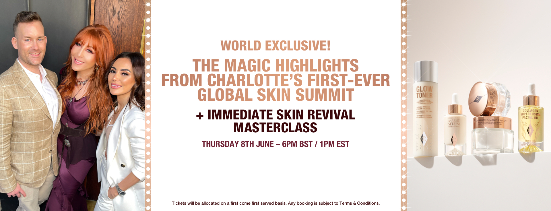 Book Your Ticket To Charlotte s Glow Masterclass Charlotte Tilbury