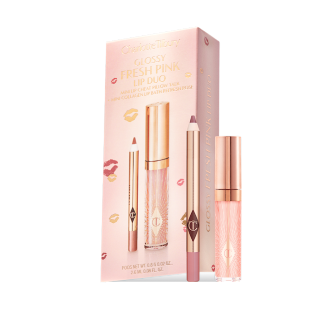 Mini Pillow Talk Lip Kit travel size lip liner and lip gloss