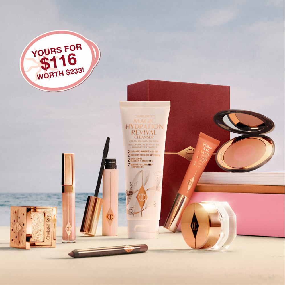 Charlotte Tilbury Charlotte's Summer Icons Beauty Box - 7 Full Size Icons & Magic Cream Travel Size