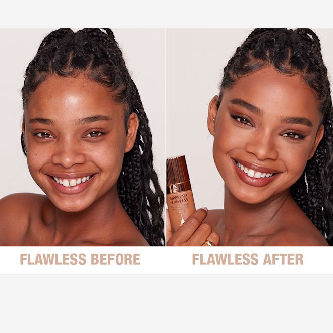 Airbrush Flawless Foundation 11 Cool Before and After Airbrush Flawless Foundation 11 Cool Before and After