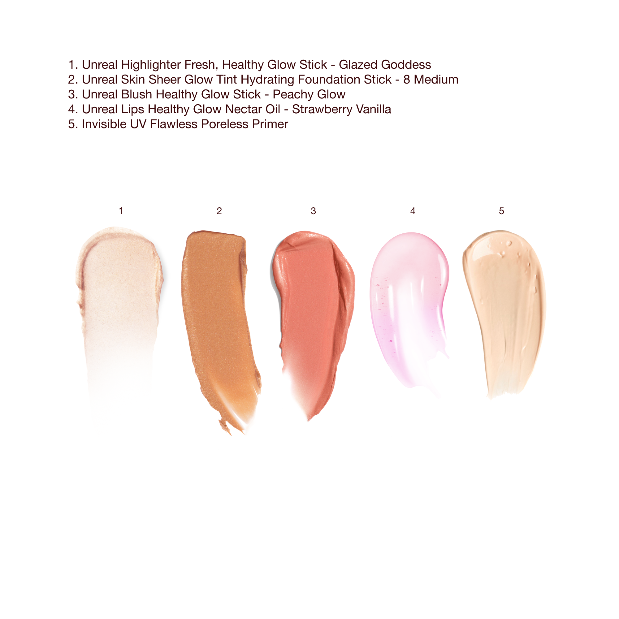 unreal-highlighter-bundle-5-swatch-uk