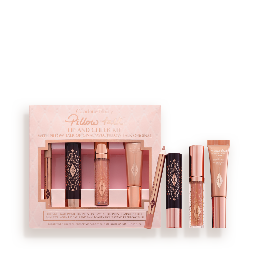 Pillow Talk Iconic Lip + Cheek Kit: Nude-pink Pillow Talk