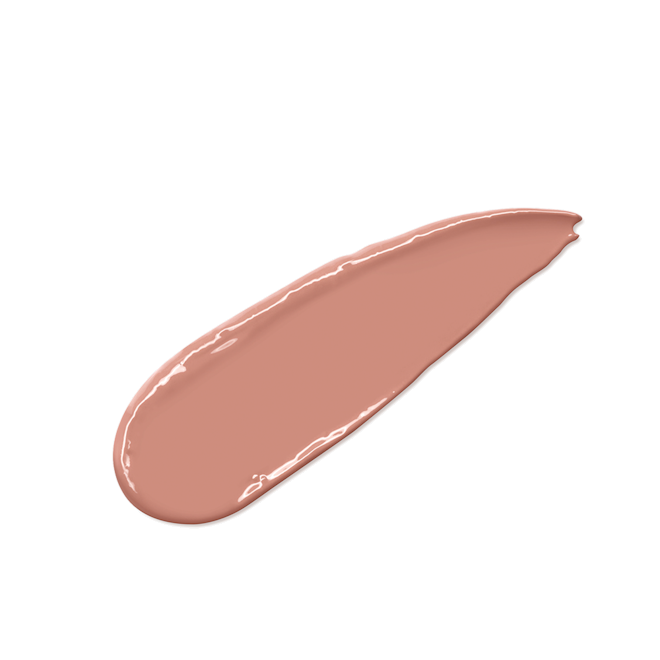 K.I.S.S.I.N.G in Super Nude swatch Swatch of a cool nude-beige lipstick with a satin-finish.