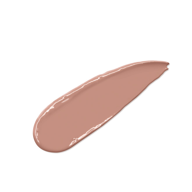 Swatch of a cool nude-beige lipstick with a satin-finish.