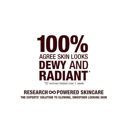 100% agree skin looks dewy and radiant. Research-powered skincare, shop now!