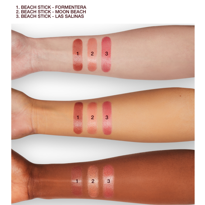 Beach Sticks arm swatches