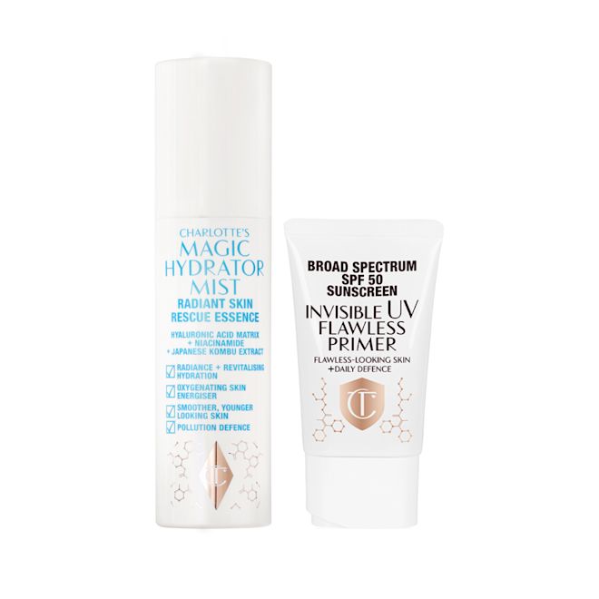 2 MAGIC HYDRATOR MIST & INVISIBLE UV PRIMER BUNDLE (MIST + UV PRIMER) (1) 2 MAGIC HYDRATOR MIST & INVISIBLE UV PRIMER BUNDLE (MIST + UV PRIMER) (1)