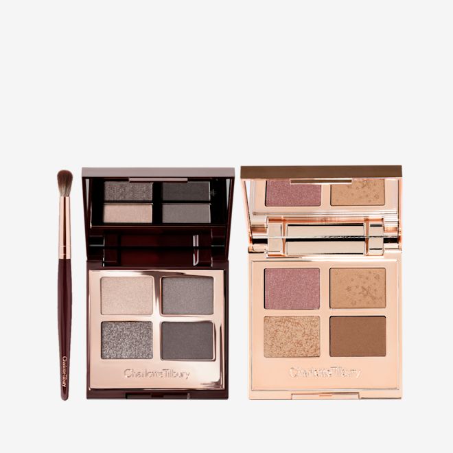 LUXURY PALETTE DUO & MINI EYE BRUSH KIT packaging LUXURY PALETTE DUO & MINI EYE BRUSH KIT packaging