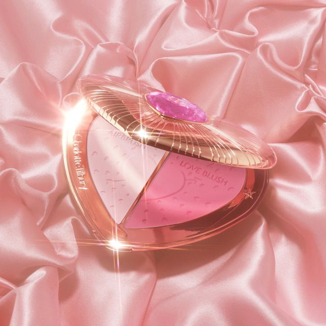 Pillow Talk Beauty Soulmates Face Palette in Flawless Pink open