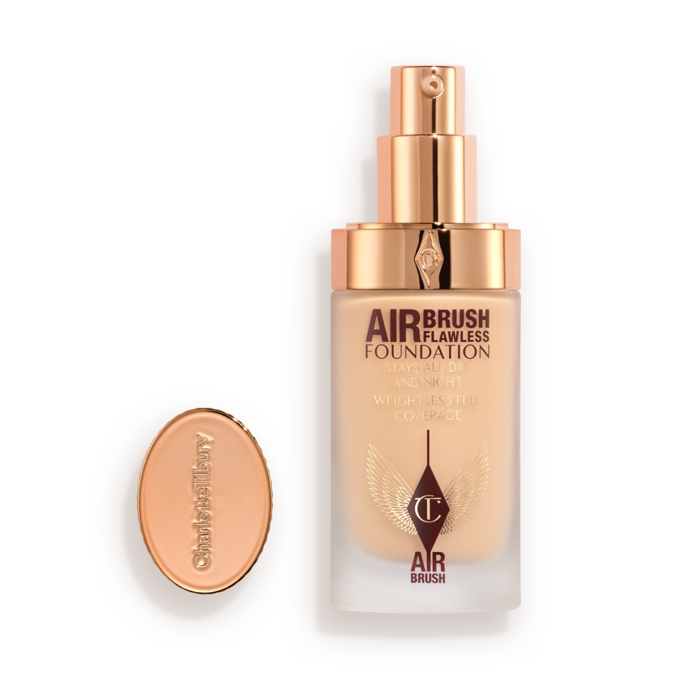Airbrush Flawless Foundation 4 Warm: Full-coverage Matte Foundation 1
