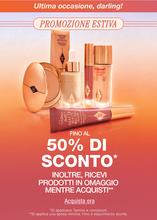 Promozione beauty  Promozione estiva Sconti fino al 45% su Kit iconici*  <ACQUISTA ORA>