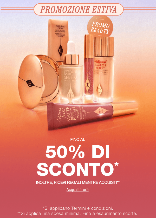 Promozione beauty  Promozione estiva Sconti fino al 45% su Kit iconici*  <ACQUISTA ORA>