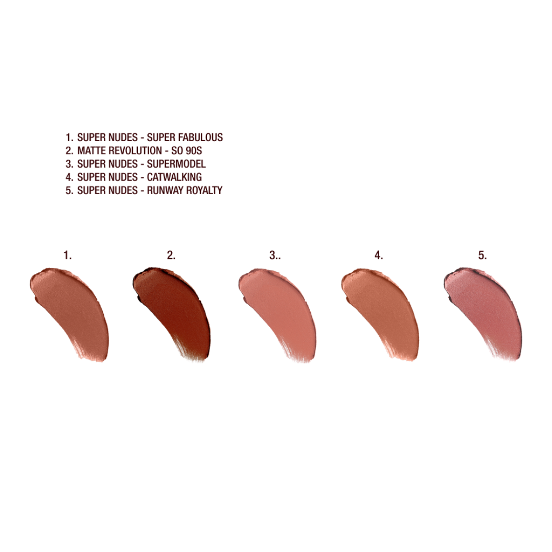 Super Nudes Lipstick swatches