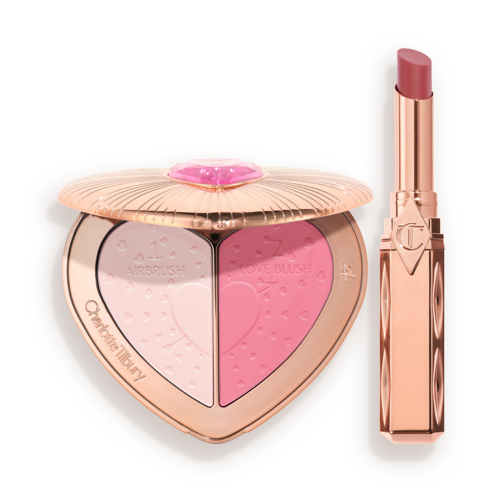Pillow Talk Love-blush On The Go Kit: Lip Tint + Face Palette 1