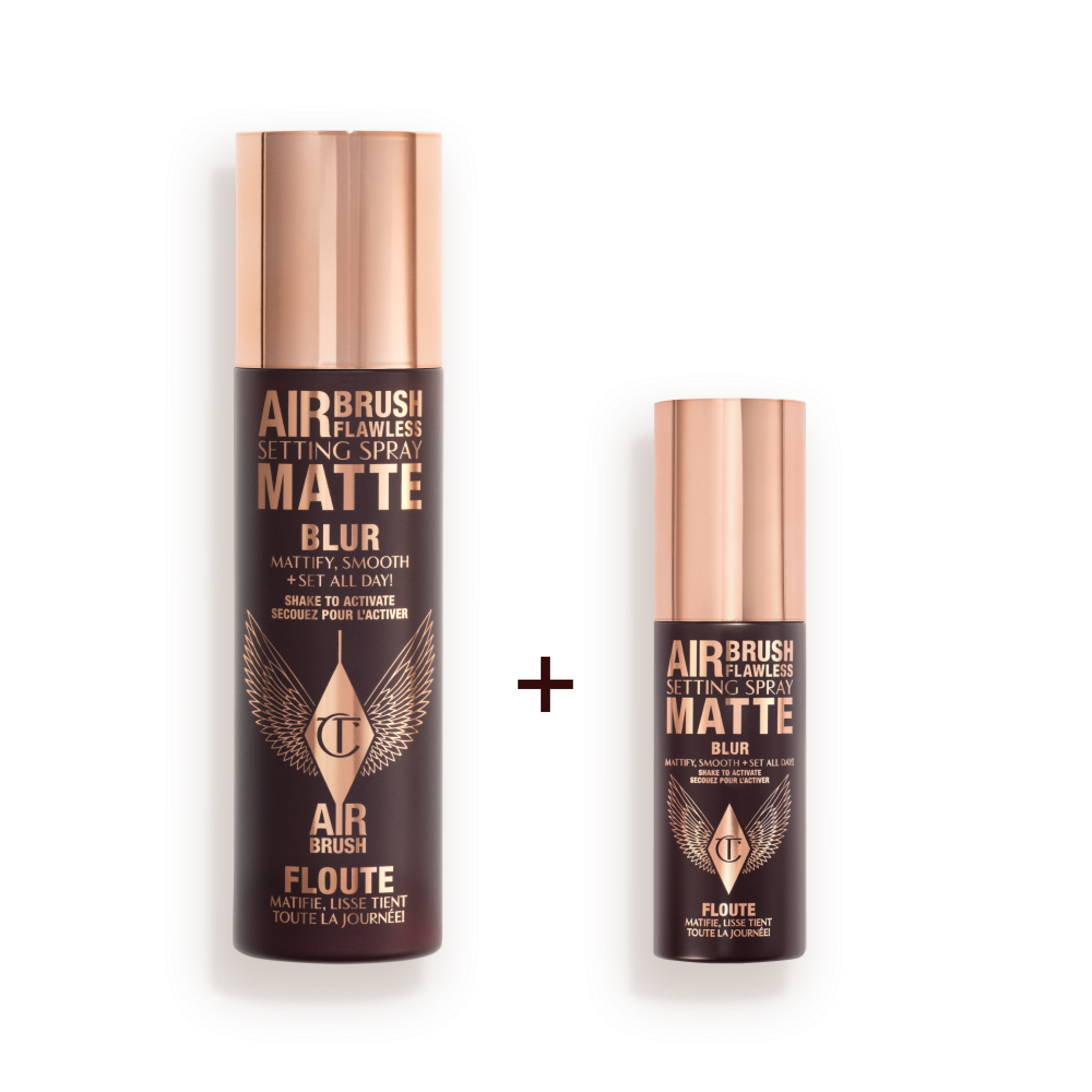 AIRbrush Flawless Matte Setting Spray Full Size + Travel Size 