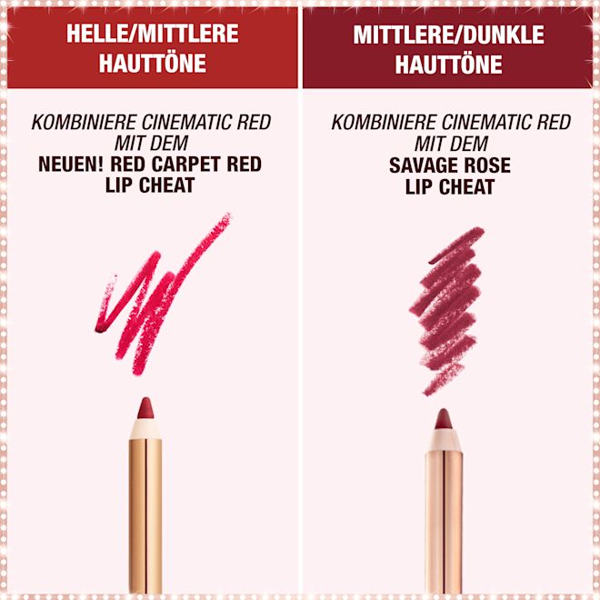 Cinematic Red Lippenstift – perfekte Kombination Cinematic Red Lippenstift – perfekte Kombination