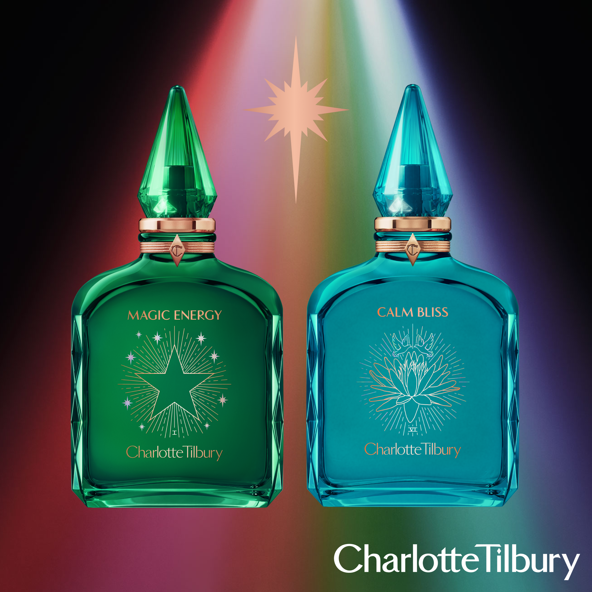 Magic Energy and Calm Bliss perfume layering