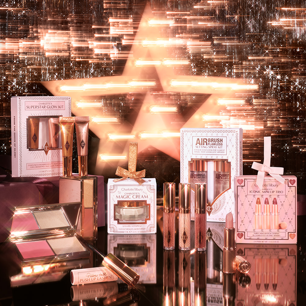 Charlotte's mini makeup gifts including beauty baubles, makeup kits and skincare sets