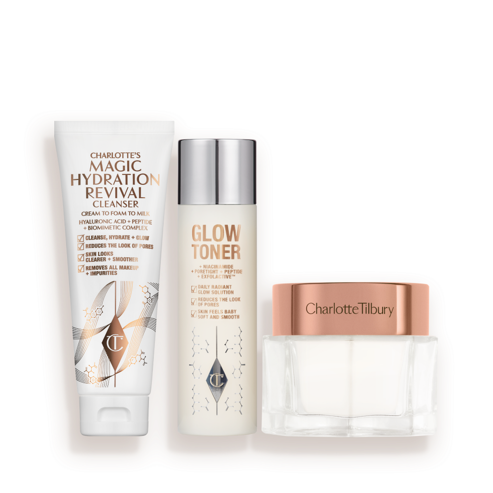 Charlotte's Magic Cleanse, Tone & Glow Set: 3-step Skincare Routine 1