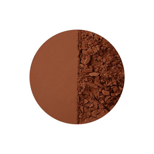 Swatch of coffee-coloured bronzer.
