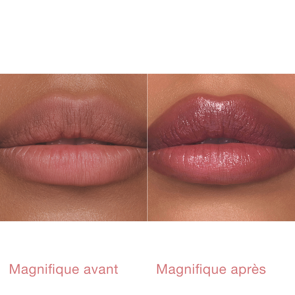 Pillow Talk Blush Balm Lip Tint - Mannequin avec Blushed Jam