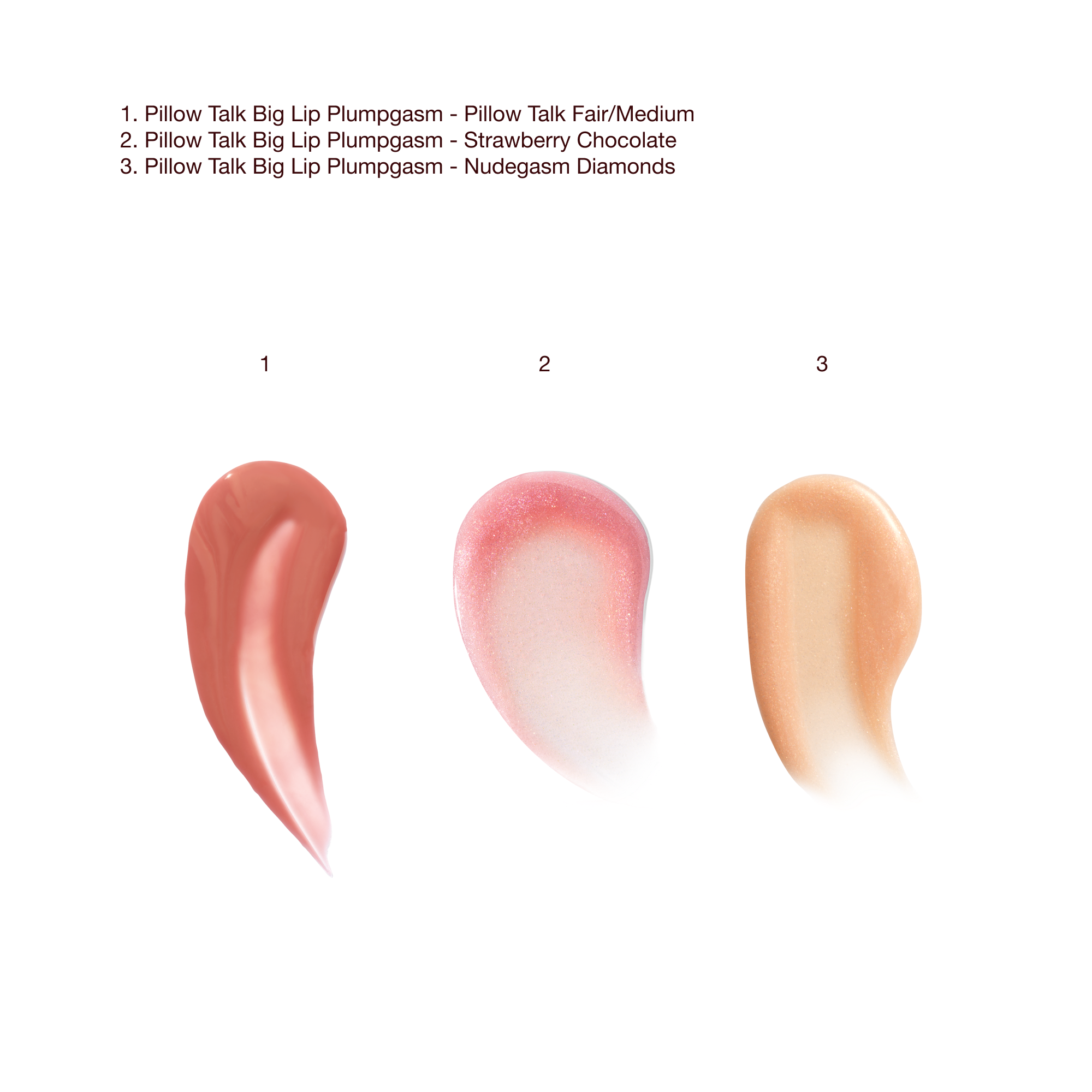 BIG LIP PLUMPGASM MINI TRIO TEXTURE SWATCH