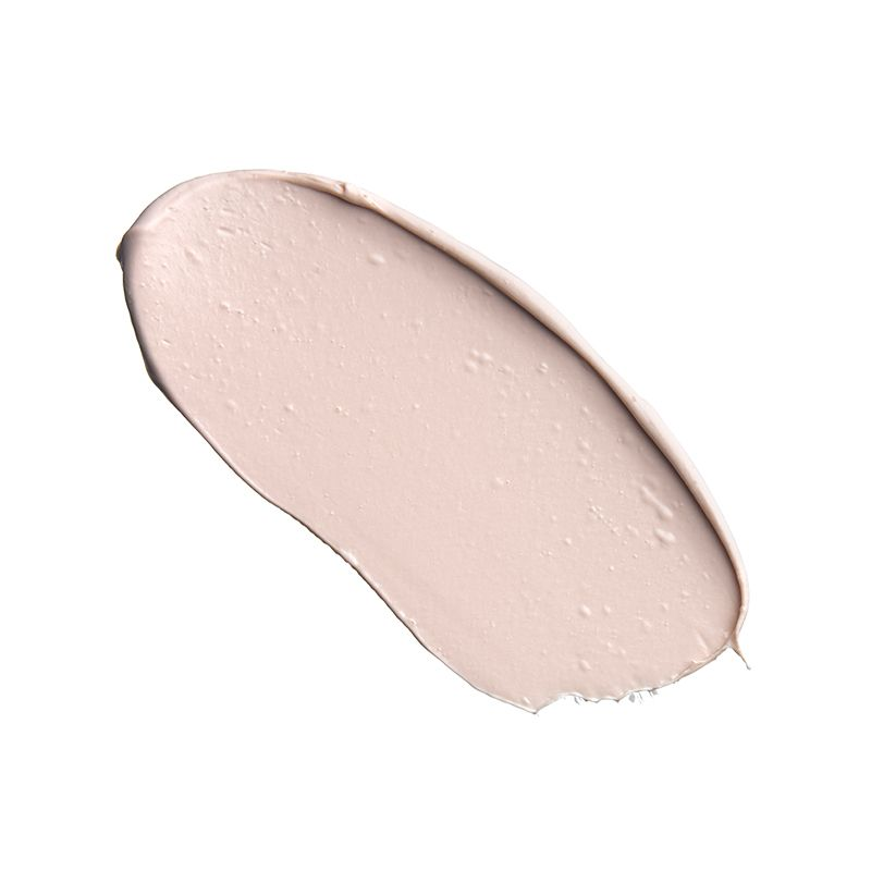 Swatch of a light beige-coloured clay mask. 