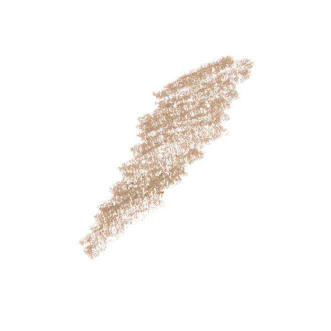 Swatch of an eyebrow pencil in a light blonde shade.