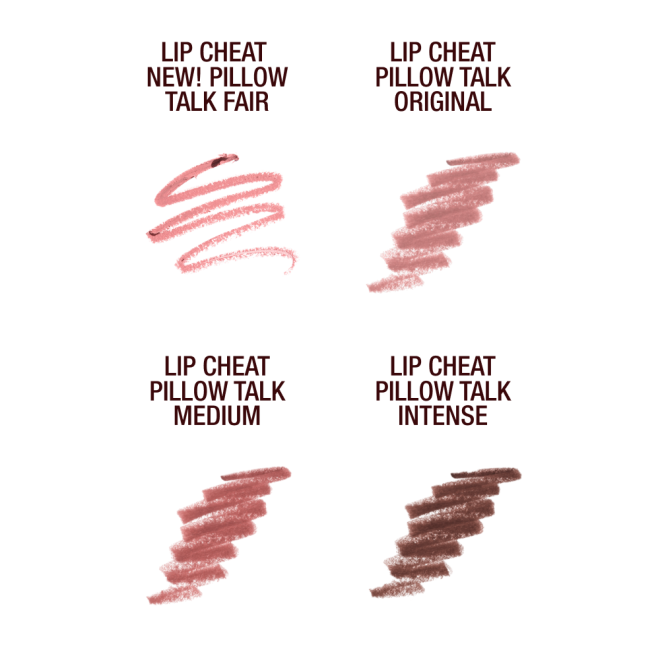 Pillow Talk Lip Cheat swatches