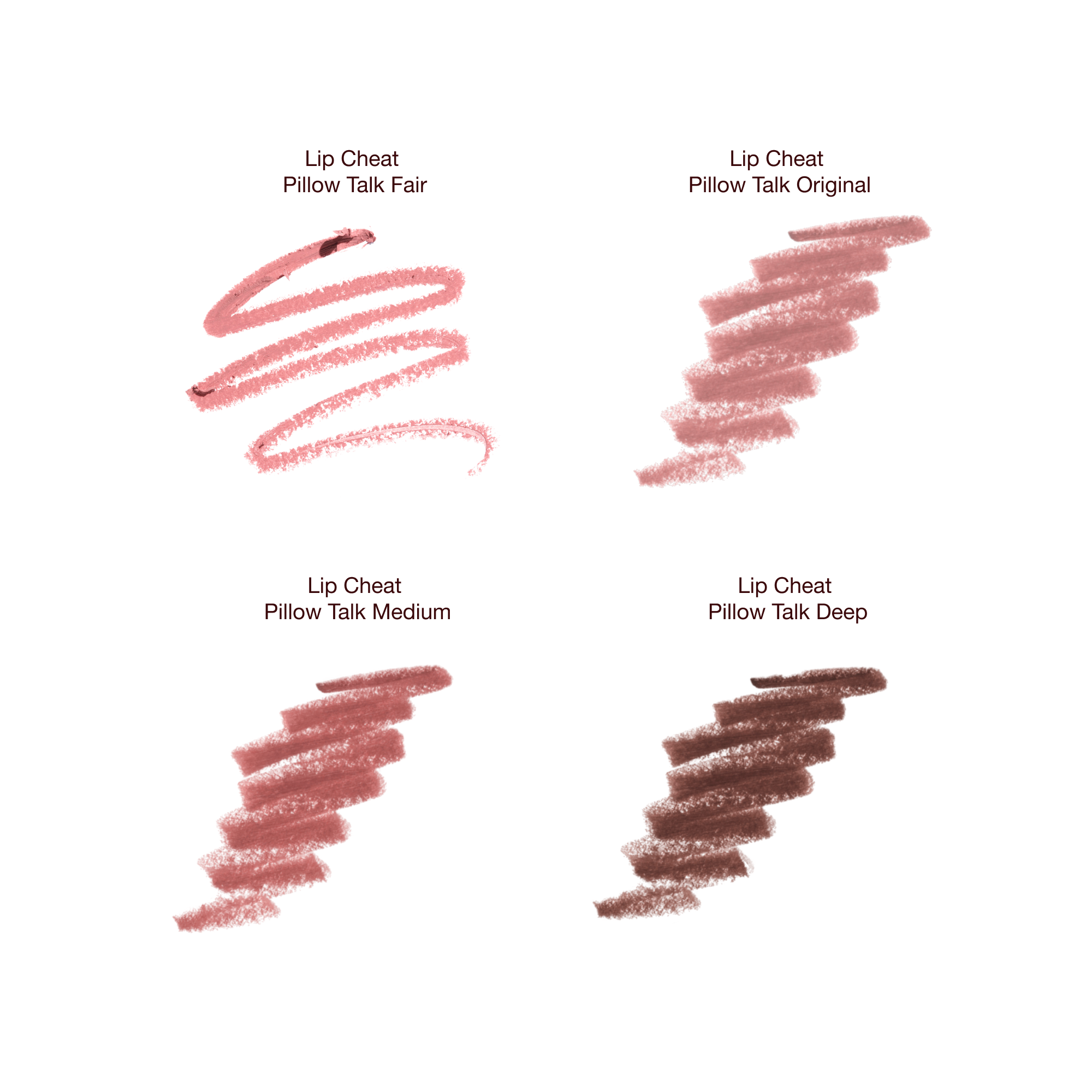 Pillow Talk Lip Cheat swatches