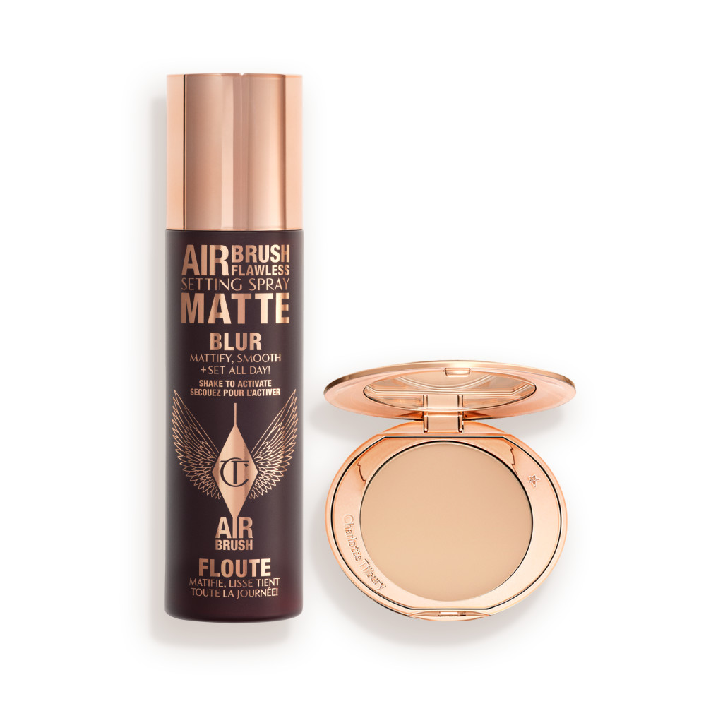 Charlotte Tilbury Airbrush Flawless Mattify, Blur & Set Kit - Face Kit
