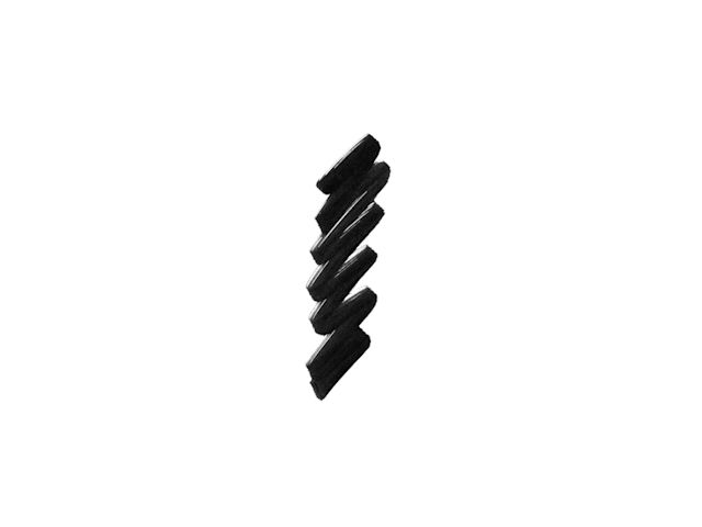 Swatch of a black-coloured liquid eyeliner. 