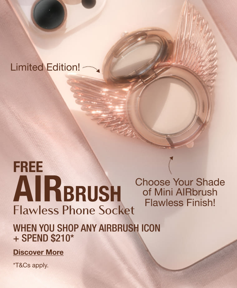 Free AIRbrush Flawless Phone Socket WHEN YOU SHOP ANY AIRBRUSH ICON