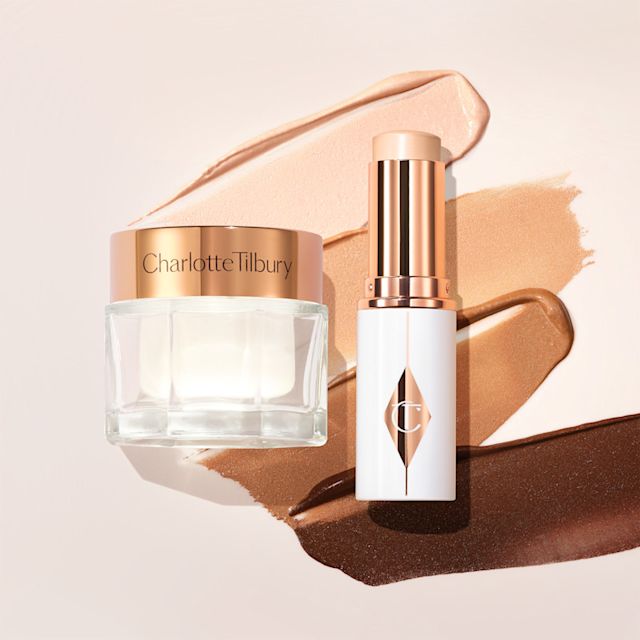 Charlotte's moisturiser and stick foundation that layer beautifully together on mature skin