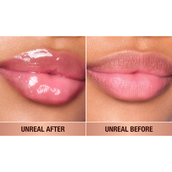 UNREAL LIP OILS STRAWBERRY VANILLA BEFORE AND AFTER UNREAL LIP OILS STRAWBERRY VANILLA BEFORE AND AFTER