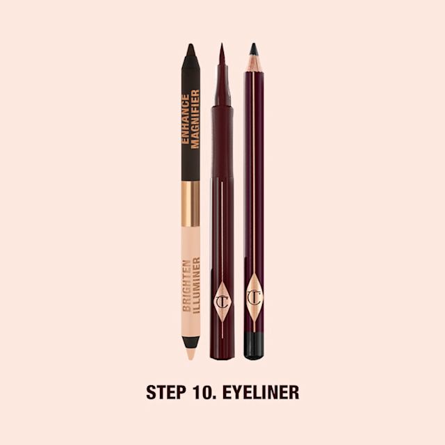 Step 10 in your order of makeup steps: eyeliner