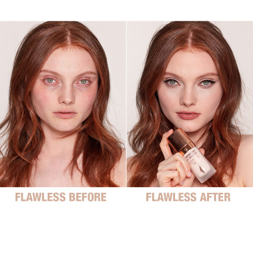 Airbrush Flawless Foundation Before and After Model 2 neutral