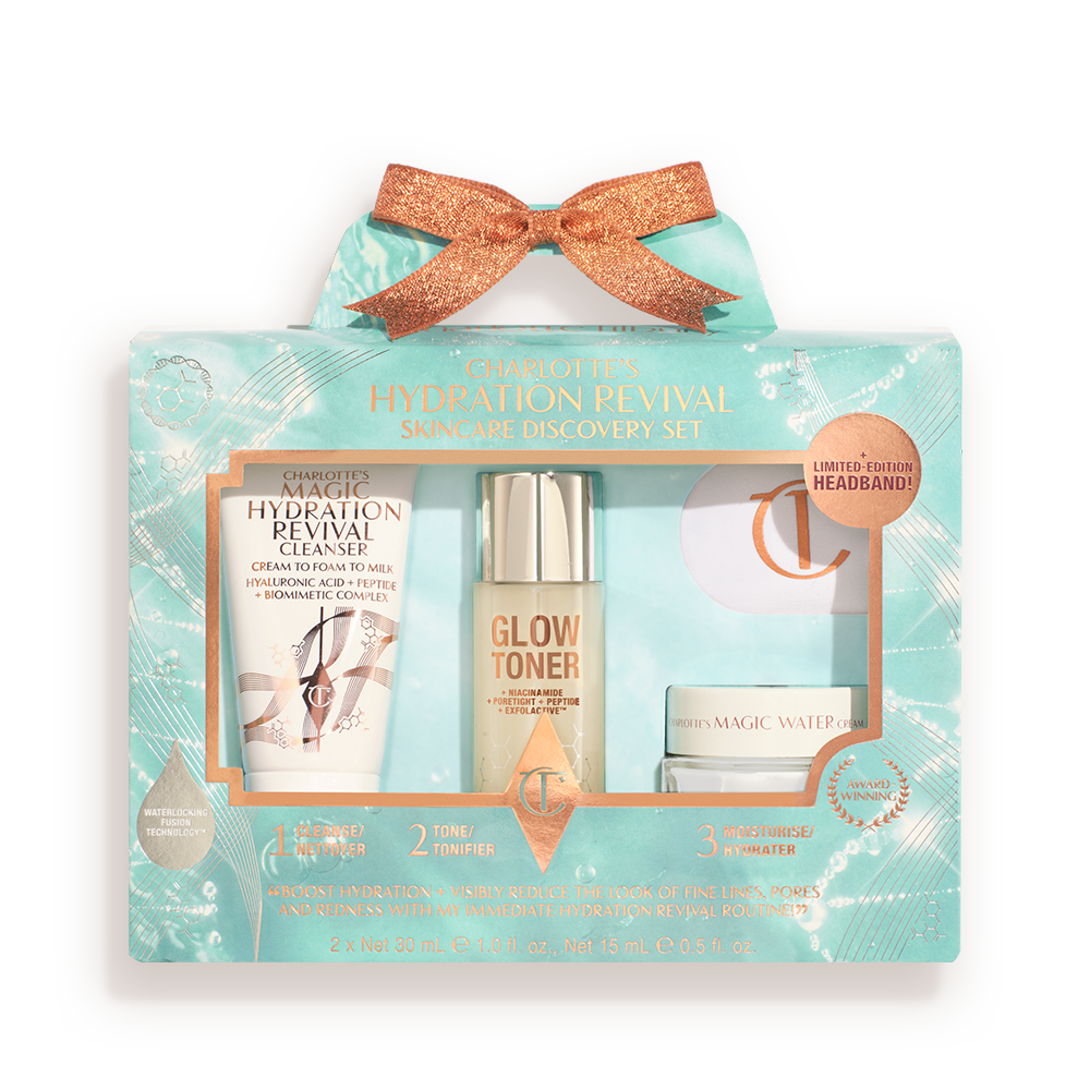 CHARLOTTE-S HYDRATION REVIVAL SKINCARE DISCOVERY SET-BOX- PACKSHOT